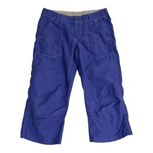 KUHL Purple Cargo‎ Capri Pants Floral Hiking Athletic Camping Casual Size 4 Walk